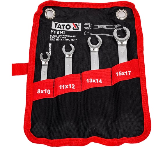 Изображение товара Набор разрезных ключей YATO 4 пр YT-0143 37140143 092 1