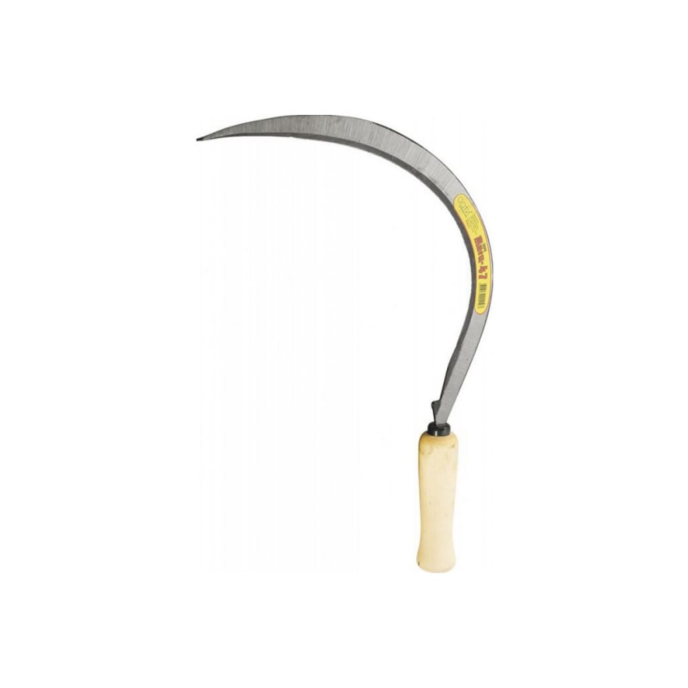 Серп ЛЕТО нож для бисквита длина лезвия 35 см крупные зубцы ручка дерево