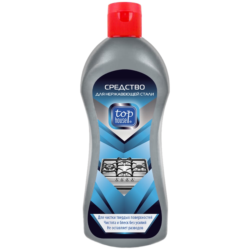 Изображение товара Средство для нержавеющей стали TOP HOUSE 320 мл - очистка и полировка