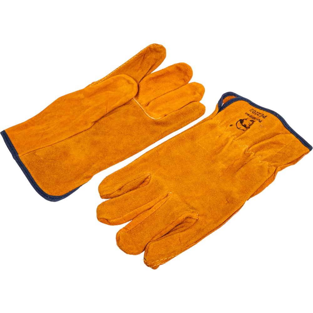 Изображение товара Перчатки цельноспилковые для сварки РосМарка 2202, размер 10.5, желтый