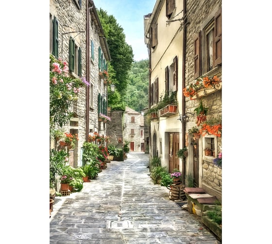 Изображение товара Фотообои Улица старого города 190х270 см МИР PrMir-13017-V2