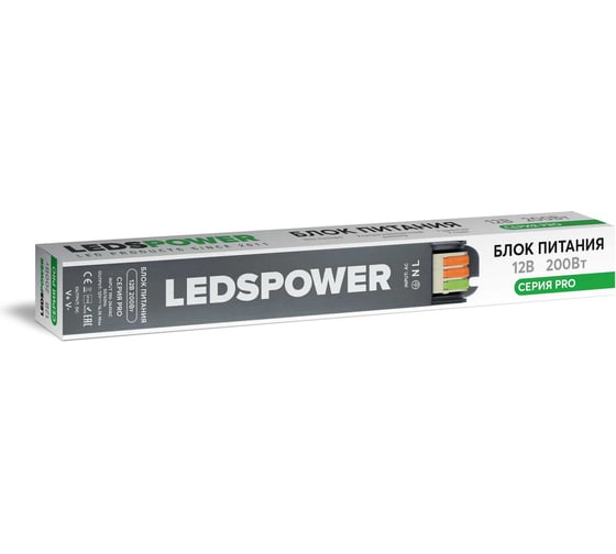 Изображение товара Блок питания LEDS POWER 200Вт 12В PRO 00 7618