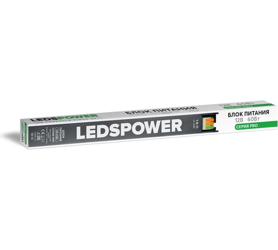 Изображение товара Блок питания LEDS POWER 60Вт 12В PRO 00 7809