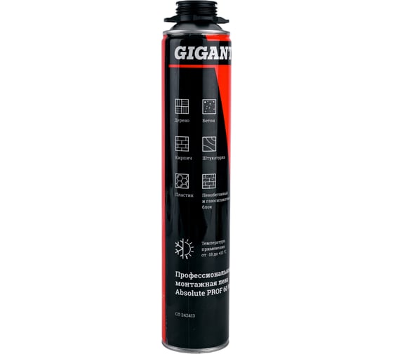 Изображение товара Профессиональная монтажная пена Gigant Absolute PROF 60, 750 ml Winter GT-242413