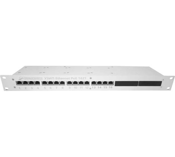 Изображение товара УЗИП НТК Приборэнерго Ethernet PoE 19" (16 портов) НФ-00000645