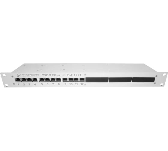 Изображение товара УЗИП НТК Приборэнерго Ethernet PoE 19" (12 портов) НФ-00000644