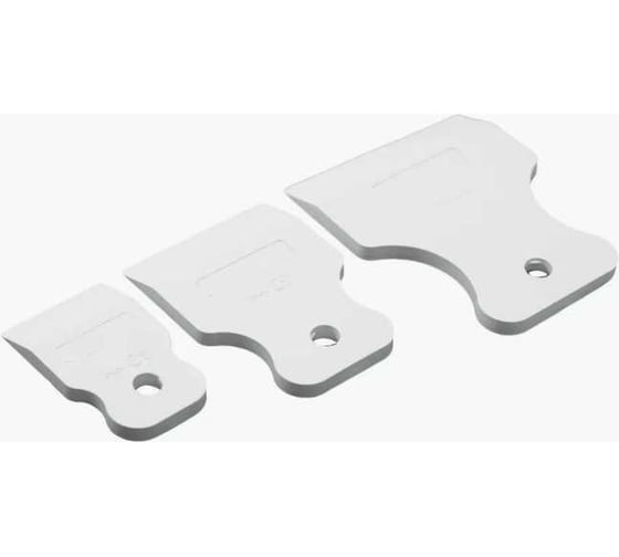 Изображение товара Шпатели резиновые Политех Standart (набор 40 мм, 60 мм, 80 мм) 1055005