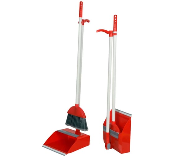 Изображение товара Совок-ловушка с щеткой для подметания Uctem-Plas Selmop красный RDR10 31290