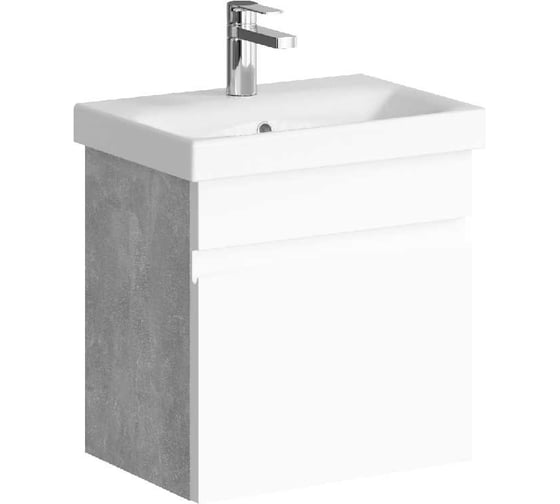 Изображение товара Подвесная тумба AQWELLA Smart 50 см в цвете бетон светлый SRT0105BS