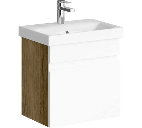 Изображение товара Подвесная тумба AQWELLA Smart 50 см в цвете дерево тёмное SRT0105DB