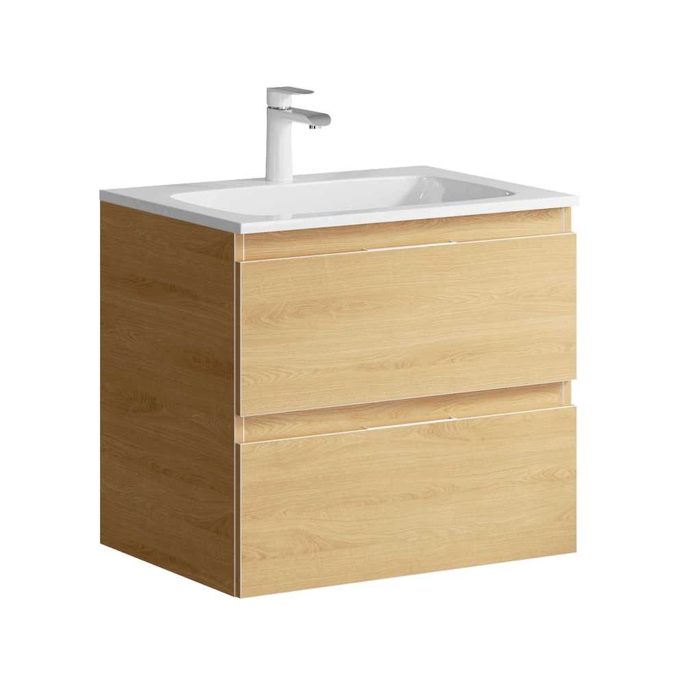 Изображение товара Подвесная тумба AQWELLA Accent 60 см светлое дерево для ванной комнаты