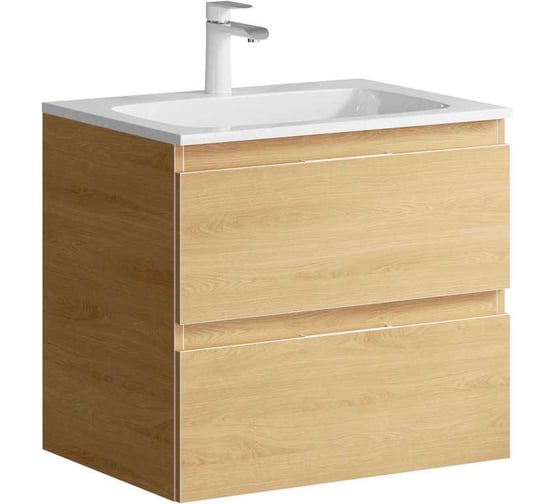 Изображение товара Подвесная тумба AQWELLA для ванной Акцент для раковины 16778035 напольная 61 см, дуб золотой ACC0106DZ