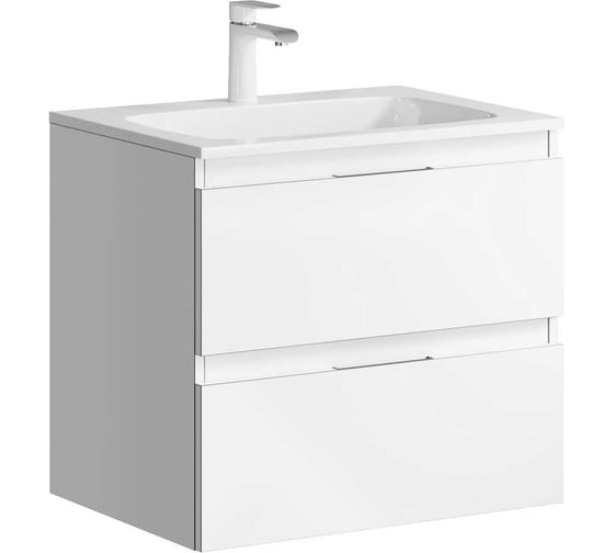 Изображение товара Подвесная тумба AQWELLA для ванной Акцент для раковины 16778035 напольная 61 см, белый ACC0106W