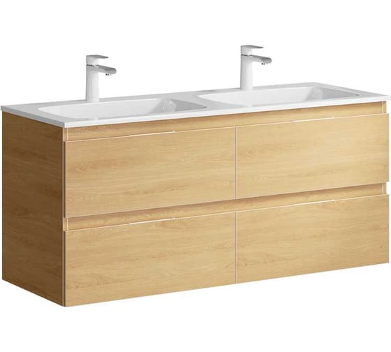 Изображение товара Подвесная тумба AQWELLA для ванной Акцент для раковины 16778137 120 см, дуб золотой ACC0112DZ