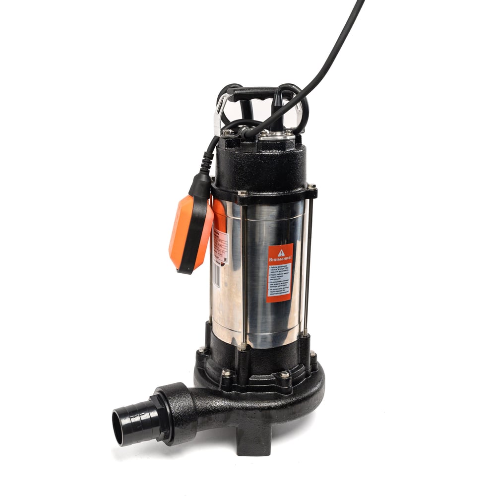 Изображение товара Фекальный насос Вихрь ФН-1,5 BLACK VI7 для сильнозагрязненных вод, профессиональный погружной