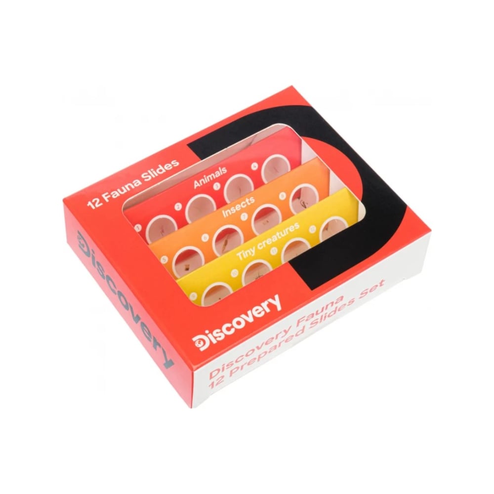 Изображение товара Набор микропрепаратов Levenhuk Discovery "Фауна", 12 шт.