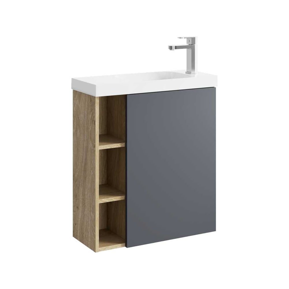 Изображение товара Подвесная тумба AQWELLA Alba 60 см для ванной с системой хранения