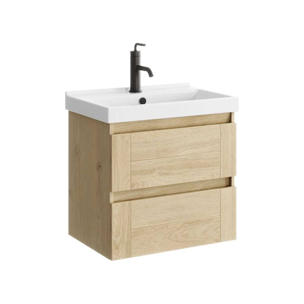 Изображение товара Подвесная тумба для ванной AQWELLA Astrid 60 см светлое дерево