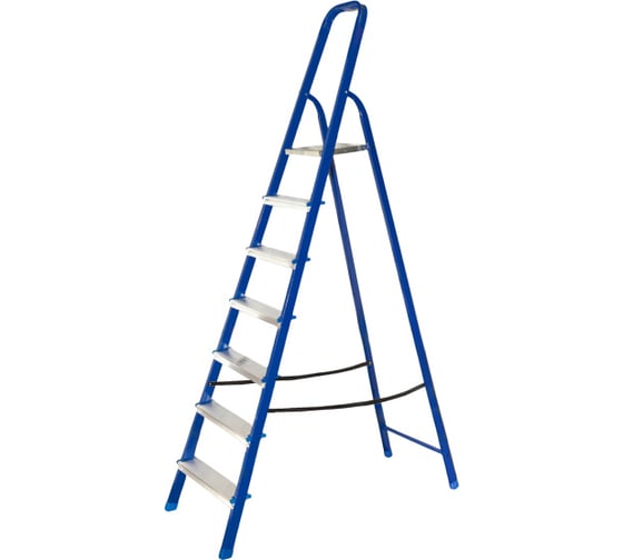Изображение товара Стремянка стальная Политех с алюминиевыми ступенями, 7 ступеней 8060037
