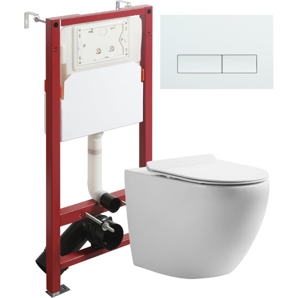 Изображение товара Унитаз подвесной ORANGE CI07-100W с микролифтом и инсталляцией