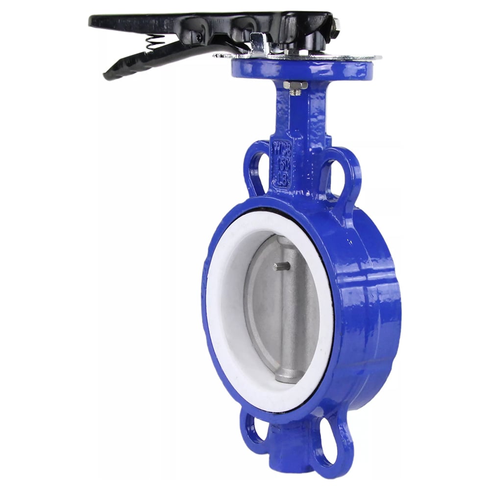 Изображение товара Поворотный затвор DN.ru WCB-316L-PTFE Ду250 Ру16 с ручкой