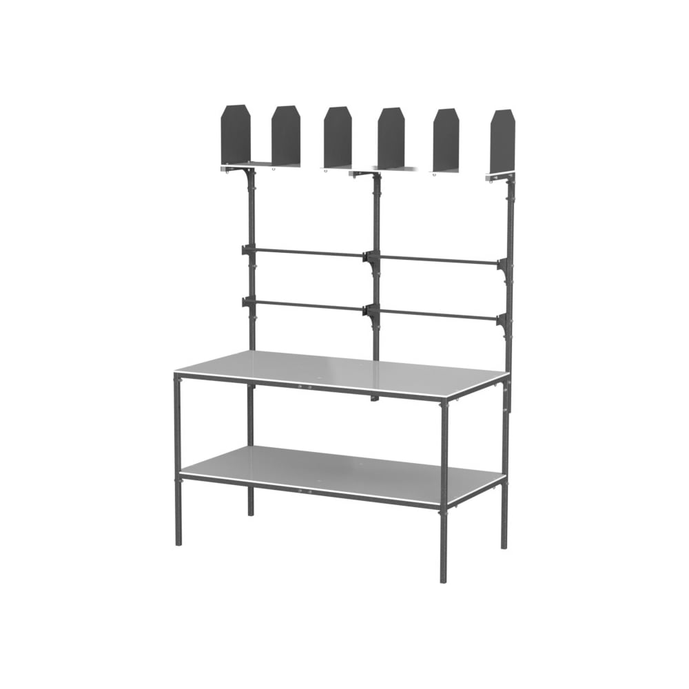 Изображение товара Упаковочный стол МеталлКарт Кастом Лайт с габаритами 1540х750х900 мм