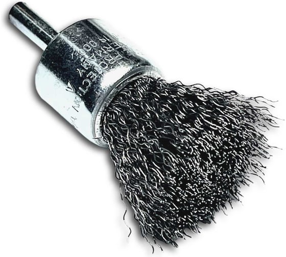 Изображение товара Щетка концевая гофрированная Lessmann 23х68х0.30 мм, хвост-к 6 мм, 18000 об/мин 453161