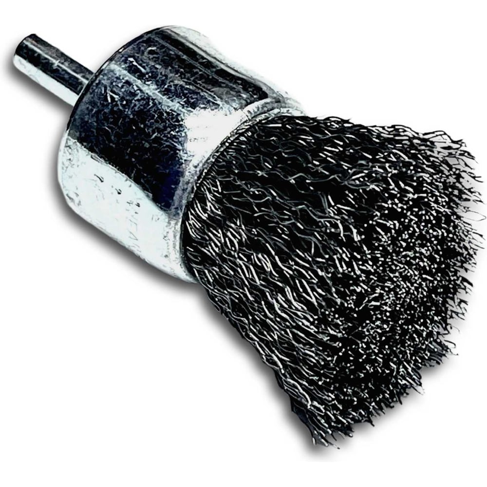 Изображение товара Щетка концевая гофрированная 30х68х0.30 мм с хвостовиком 6 мм