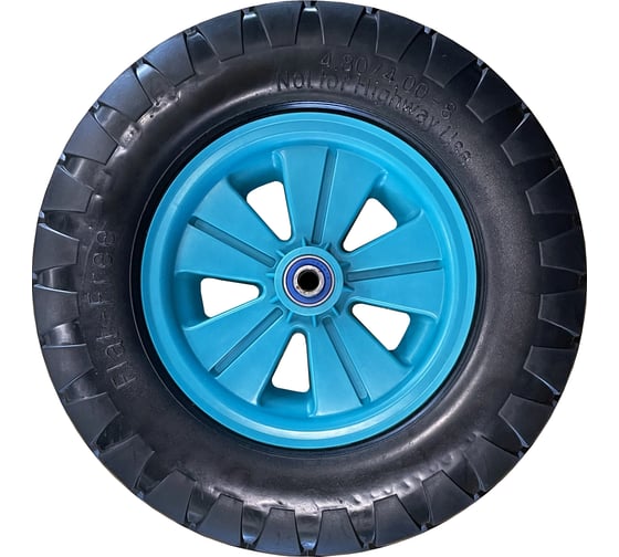 Изображение товара Колесо пенополиуретановое TeaM для двухколесной строительной тачки с кузовом 110л и 120л КП2ТП12