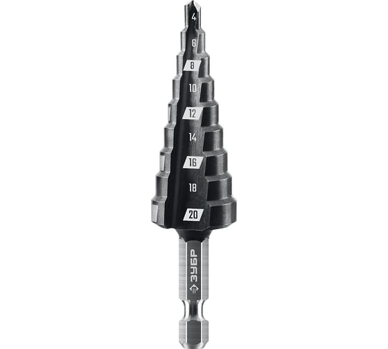 Изображение товара Сверло ступенчатое ЗУБР 4-20мм, 9 ступеней 29665-4-20-9_z01