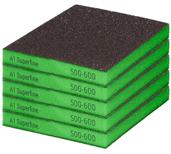 Изображение товара Губка двухсторонняя A1 Superfine green 5 шт 220S500600-5