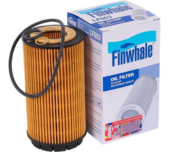 Изображение товара Фильтр масляный /картридж/ DIZ Santa Fe/00-12/ТагАЗ/ Carens/02-06/ Cerato 2 0L  FINWHALE LF603