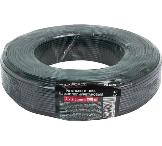 Изображение товара Шланг полиуретановый Rockforce 4мм x 2,5мм x 200м (10-12бар, раб. t от -30 до +60С) RF-PU-0425(60814)