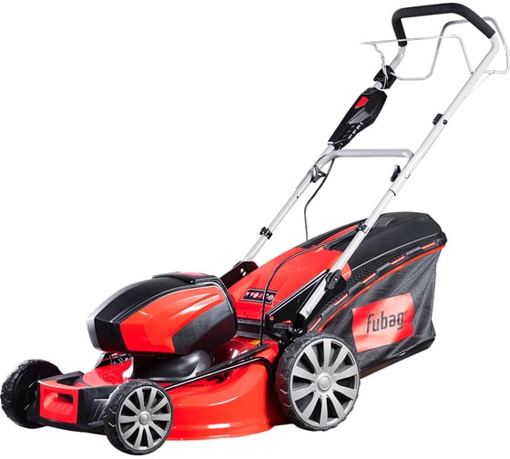 Изображение товара Газонокосилка аккумуляторная самоходная FUBAG FLA 5180 SMF с функцией вертикального хранения в комплекте с 2 аккумуляторами FA 4040 Li 4.0 Ah/40V 641071 и зарядным устройством FCH 2040 641072 46289
