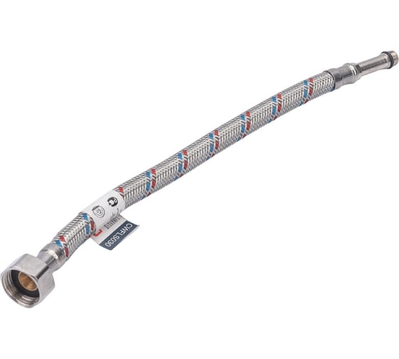 Изображение товара Подводка для смесителей СТМ сталь, 1/2xM10x30 см., длинный штуцер CWFLS030