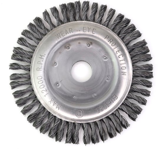 Изображение товара Щетка дисковая жгутовая ОСБОРН Д150х6х22,2, ворс сталь 0.50, код 9-152 FW-DS5