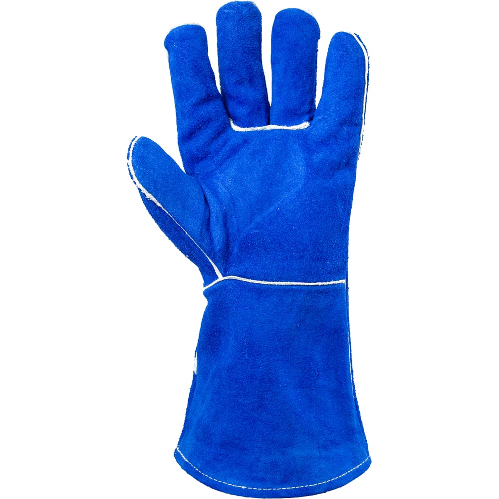 Изображение товара Краги РосМарка синие с подкладкой длиной 35 см размер 10.5