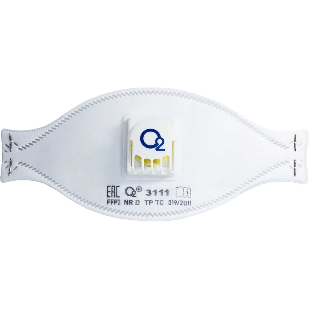 Изображение товара Респиратор О2 трехпанельный FFP1 NRD с клапаном выдоха 3111 - защита дыхательных путей