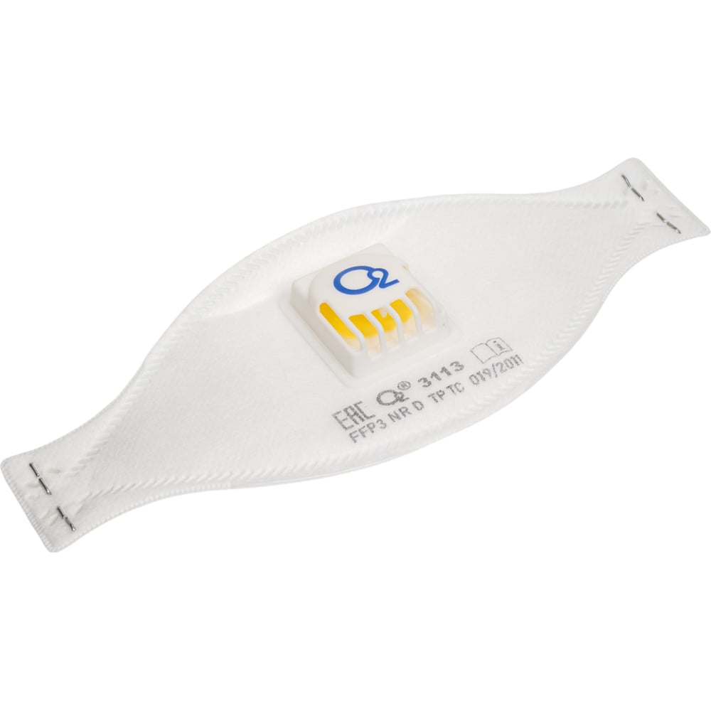 Изображение товара Респиратор О2 трехпанельный FFP3 NRD с клапаном выдоха 3113