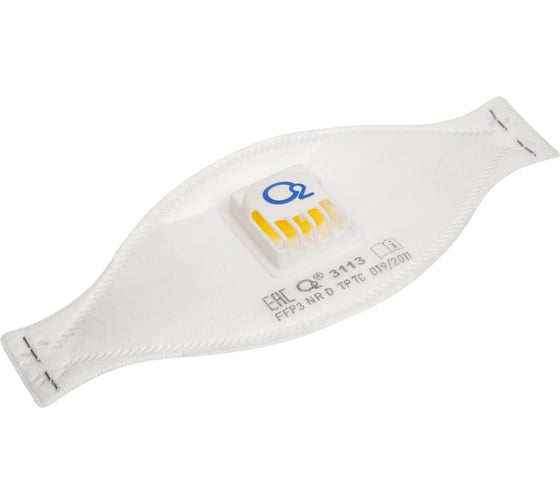 Изображение товара Респиратор О2 трехпанельный FFP3 NRD с клапаном выдоха 3113