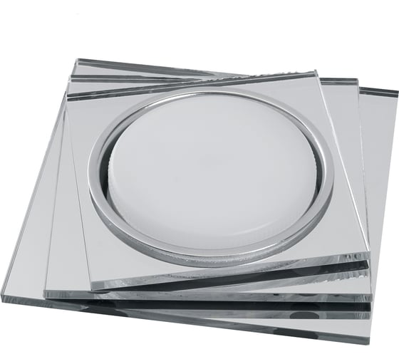 Изображение товара Встраиваемый светильник для натяжных потолков с белой LED подсветкой Feron CD5024 GX53, прозрачный, 40523