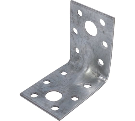 Изображение товара Уголок крепежный Доброга усиленный 90x90x40 цинк 50 шт. ЦБ-0038656