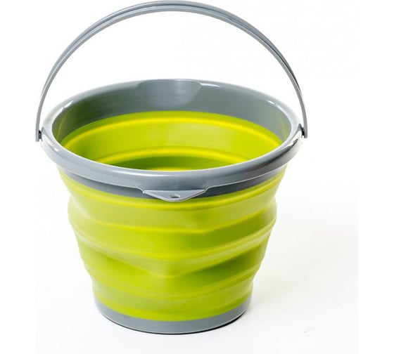 Изображение товара Складное силиконовое ведро Tramp 10 л, оливковое TRC-0911