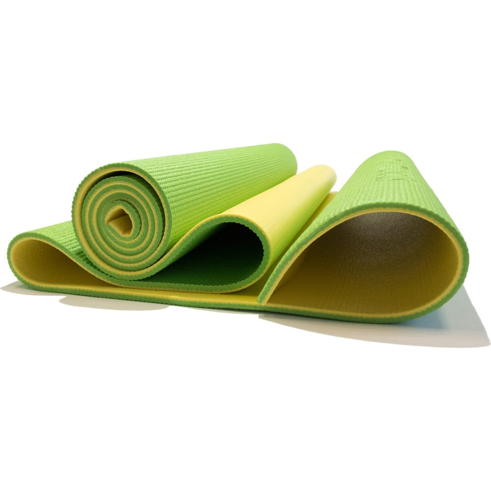 Коврик для фитнеса Original FitTools, цвет зеленый / желтый