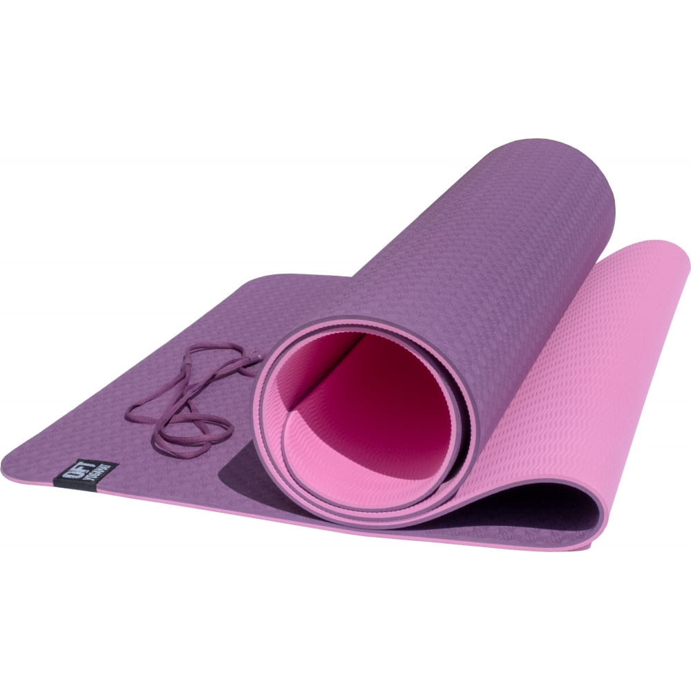 Двухслойный коврик для йоги Original FitTools коврик массажный рефлексологический для ног релакс ми bradex фиолетовый kz 0450