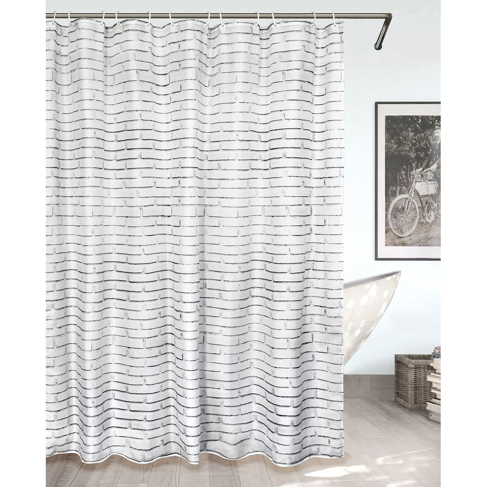 Изображение товара Штора Bath Plus 180х200 д/в WHITE BRICKS (LIGHT GREY) ch-21267