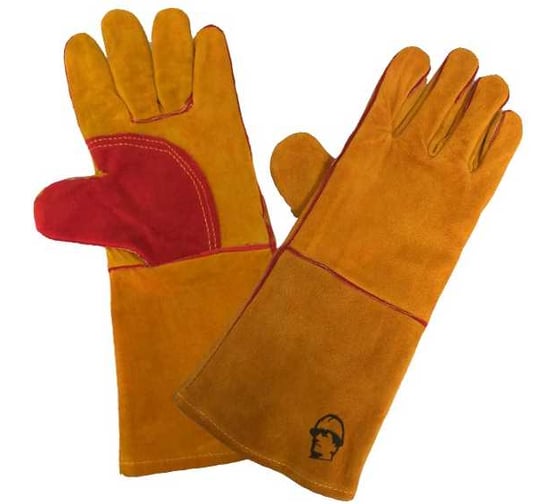 Изображение товара Краги особо прочные с подкладкой РосМарка  35 см (1476), желтый/красный, размер 10,5 КЕ1476