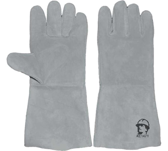 Изображение товара Краги серые без подкладки РосМарка 35 см (1471), размер 10,5 КЕ1471