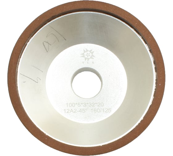 Изображение товара Круг алмазный TLX 12А2-45град, 100x5х3x32x20, SSD-2АС4, 160/125, 100 В2-01 23,4 карат 75006