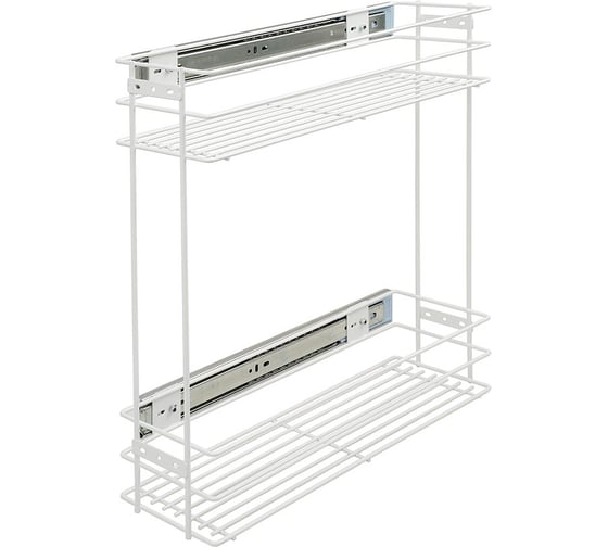 Изображение товара Бутылочница Lemax PROF 200 мм, с боковым креплением и доводчиком, белый VK-02-200WT